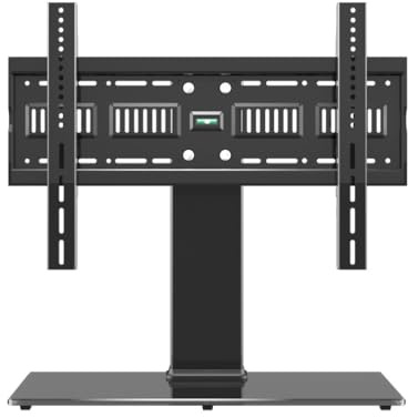Soporte universal de TV para televisores de 40 a 80 pulgadas, altura ajustable, resistente, soporte de pantalla LED LCD, soporte de TV de diseño moderno, soportes de televisión versátiles para el