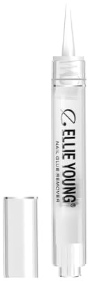 Ellie Young Press on Nail Glue Remover, Nail Glue Removal Pen 5ml, Nourishes Nails While Removing, Acetone-Free & Gentle, Infused with 5% Vitamin E (1pc)