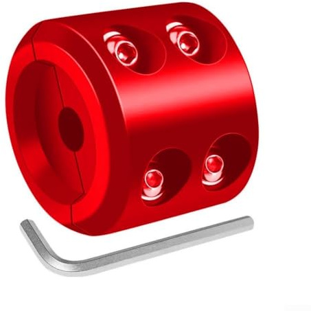 Gummi Seilwinde Haken Stopper Kabelschutz für ATV UTV LKW Winden verhindert Schäden durch Haken und reduziert das Risiko von Kabelausfall Offroad (rot)