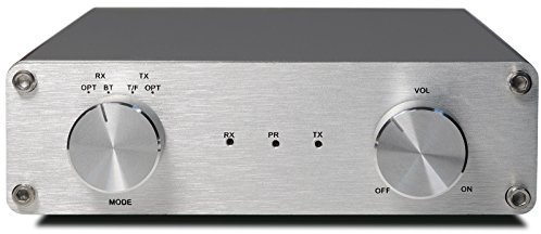 FeinTech AVS00200 Audio-Digital-Verstärker, Class-D Stereo mit Bluetooth aptX, 40W Silber