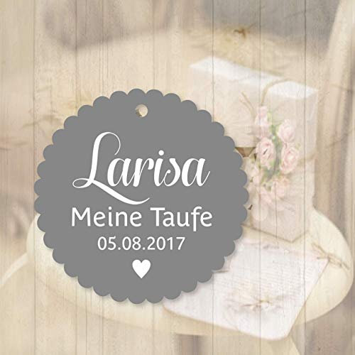 Geschenkanhänger Tags Etiketten Taufe Kommunion Konfirmation Hochzeit