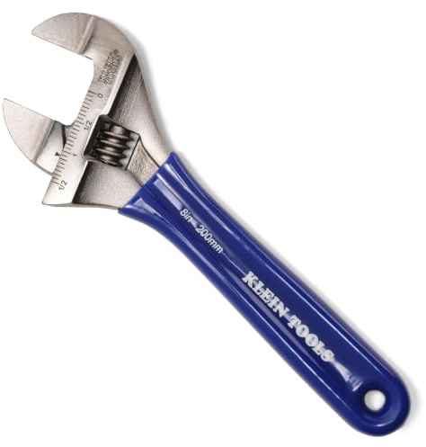 Klein Tools D86936 Rollgabelschlüssel, geschmiedet mit schlankerer Backe und hochglanzpoliertem Chrom-Finish, 20,3 cm