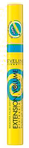 Eveline Cosmetics Extension Volume Mascara - Volumizing & Curling 4D False Definition für dramatische Augen, 10 ml