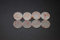 3M Dual Lock SJ3560 Self Adhesive Circle Fastener Tape, 15mm, 22mm Circles (22mm, 8)