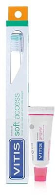Vitis Soft Access Zahnbürste + Zahnpasta Gingival, 15 ml