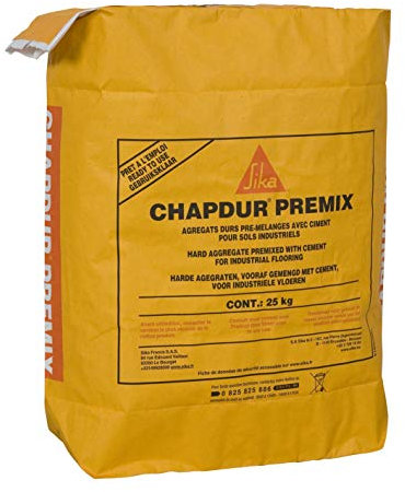 SIKA - Durcisseur de surface - SikaChapdur Premix - Réduction de la poussière en surface - Amélioration de la résistance aux chocs - 25kg