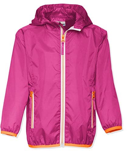 Playshoes Unisex Kinder Faltbare Regen-jacke Funktions-Jacke Regenmantel Regenbekleidung, Beere, 152 EU