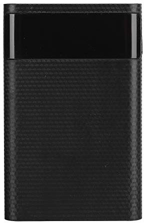 Tragbare Power Bank, DIY Schnellladebatteriebox Kein Schweißen Mobile Power Case Kit für Telefonunterstützung 5V/9V/12V Spannungseingang Ausgang(Schwarz)
