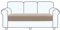 TAOCOCO Sofa Sitzkissenbezug, Elastischer Sofa Sitzkissenbezüge, Ajustable, Waschbar, Protection Meubles Couvre Pour Canapé (Sand,3 Sitzer)