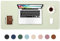 DOBAOJIA Tapis de Souris Grand Prolongé Mouse Pad Mat XL sous Main Bureau en Cuir Tapis de Portable Pad Écriture pour Bureau/Domicile, PU Étanche + Suède Antidérapant 80 x 40 cm (Vert Clair)