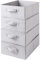 AYVANBER Foldable Storage Boxes Large Closet Organizers and Cube Storage Bins with Handle Clothes Drawer Organizer Bedroom Organization Set for Bedding Clothes Toys Socks and More (Light Grey)