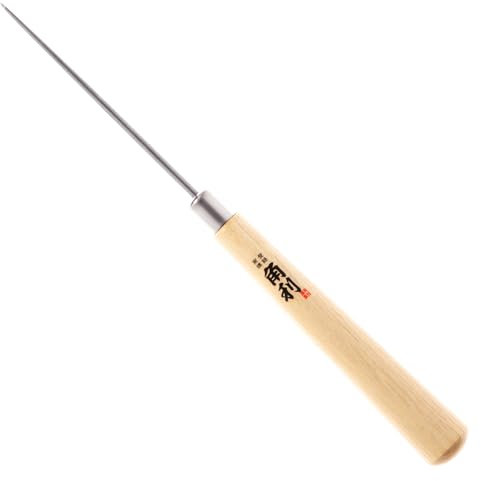 KAKURI Awl Tool for Sewing, Scratch Wood, Leather, Punch, Book Binding, Sharp Japanese Stainless Steel Scratch Awl 7 Long Multitool, Maple Wood Handle, Made in JAPAN