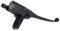 Huamengyuan Hauptbremszylinderhebel Motorrad Brems Hauptbremszylinderhebel Motorrad Bremshebel Motorrad Kupplung Bremshebel für Lenker 22mm, Schwarz,links/rechts