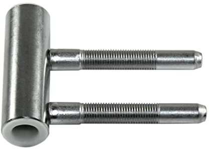 SN-TEC Türband Mittelband Rahmenteil Edelstahl matt für 3-teilige Bänder V 4400 mit Gleitlager, Rolle 15mm, für 8mm Stift (10 Stück)