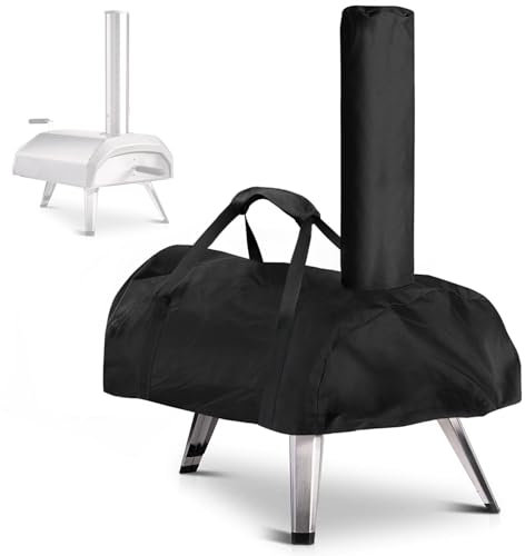 Fenghome Housse de four à pizza pour Ooni karu 12 - Étanche - Résistant aux intempéries - En tissu Oxford - Pour four à pizza - Noir - 81 x 42 x 21 cm, For Ooni Karu 12