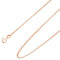 Ardeo Aurum Unisex Damen Herren Kette aus 375 Gold Roségold Erbskette Halskette 1,7 mm Breite und 60 cm Länge mit Federringverschluss