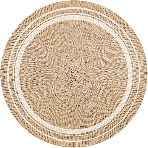 VINILIKO Design | Alfombra Vinílica Redonda Bangkok 2 [Diam] 100 cm - Antideslizante, Impermeable, Lavable - Varios Tamaños - Alfombra Vinilo Salón, Cocina