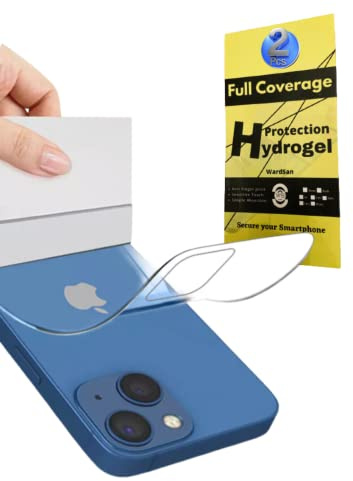 Wardsan [2 piezas traseras] para iPhone 8 Plus/7 Plus – 2 películas protectoras de hidrogel trasero 3D con soporte para teléfono dedo para selfie | Antigolpes | Compatible con carcasas | Película
