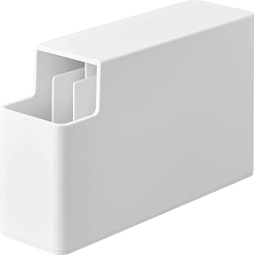 YAMAZAKI 3976 Étui fin en plastique, blanc, env. 2,8 x 9,3 x 14 cm (l x P x H) - Sac en plastique tour pour la cuisine, sac à pain, sac résistant aux odeurs, étui de rangement