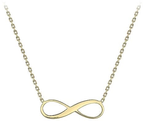 Amazon Essentials Halskette Infinity aus 9-karätigem Gelbgold (ehemals Amazon Collection)