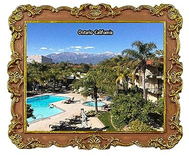 Ontario California USA Kühlschrankmagnet 3D Reise Souvenir Kühlschrank Dekoration Magnetaufkleber Craft Collection