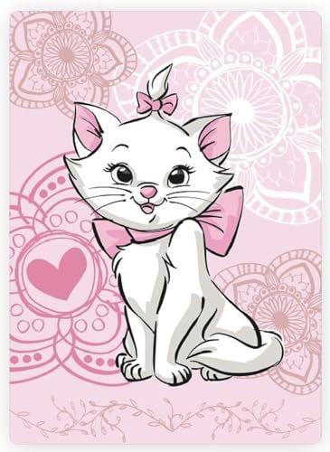 Disney Aristocats Cat Marie Schmusedecke Kuscheldecke 100 x 140 cm