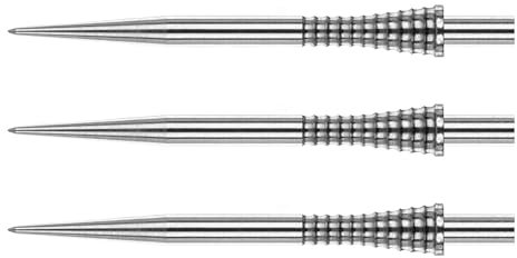 RED DRAGON Raptor GT Silver Effect Gripped Long Dartpunkte - 1 Satz pro Packung