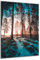 DARO Design - Wand-Bild auf 6mm HDF 70x50 cm Wald Pfad Schnee - Wand-Deko Bilder Geschenk