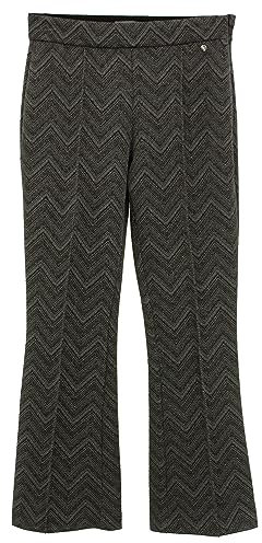 Mos Mosh, Soran, Damen Stoff Hose Lurexstretch Schwarz Grau D 38 W 29