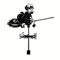 Kwontified Décoration Statue Décoration Fer Forgé Figurines Fée pour Jardin Décor Miniature de Girouette Jardin de Fées Extérieur Metal Deco Bapteme Conte de Fee Ensemble de Piquets de Jardin
