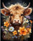 Hongyrjy Peinture Numero adulte-Peinture par Numéro Enfant Adultes débutants 40x50cm,Numéro d'Art Kit Peinture par Décoration Murale et Cadeaux Pour La Maison (Vache des Highlands)