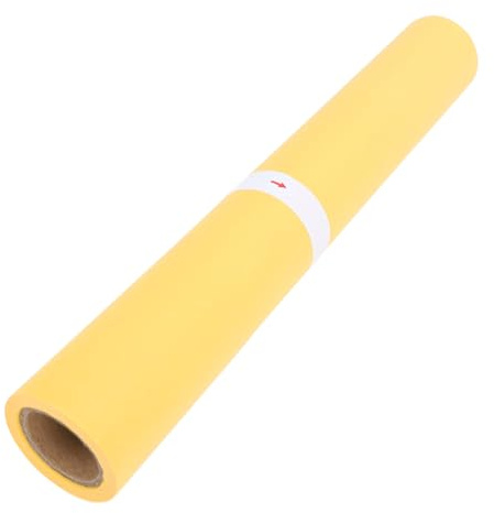 Focket Transparentpapierrolle, Gelb, 12 Zoll, 31 cm Breit, Schneidbar A3 A4 Transparentpapier Durchscheinendes Transparentpapier Geschenkpapier Rollendes Transparentpapier Zum Nähen Zum
