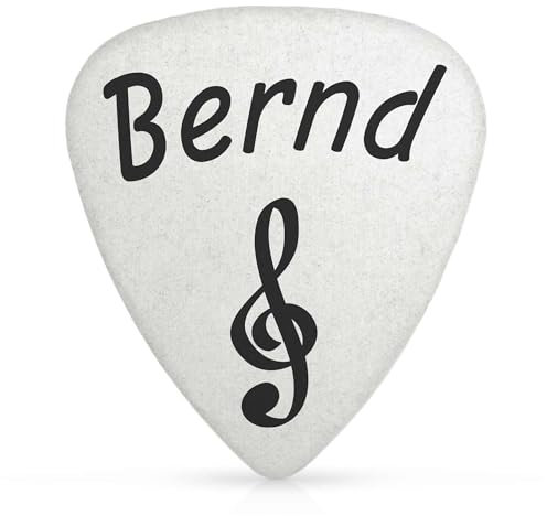 Gitarren Plektrum Akustikgitarre mit Gravur - Musiker Geschenke - Plektrum personalisiert Edelstahl - Gitarristen Geschenkidee Plektron