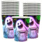 16Pièces Halloween Gobelets en Papier, 250ML/8OZ Rouge Jetables Tasses pour Eau Chaude Froide pour Mariages, Baptêmes, Communions, Halloweens Fête à Thème Halloween, Fêtes de Noël Décoration de Table