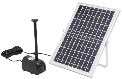 17V/10W Solar Springbrunnen für außen Brunnenpumpen Solar Teichpumpe Solar Wasserpumpe Schwimmende Fontäne Bachlaufpumpe Solar für Teich, Garten, Wasserfall
