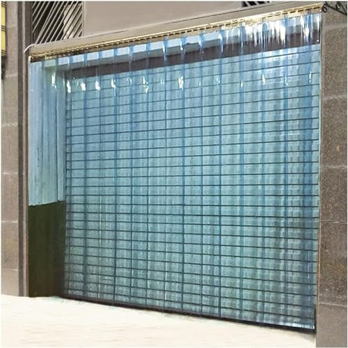 KJoBDwz Hängende wasserdichte Trennwand, for Garage, Terrasse, Industrie, individuell (Dicke: 2,1 mm, Größe: 0,15 x 2,1 m) PVC Streifenvorhang Lamellen