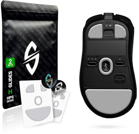 SensoryBoost HPS Glides (Lot de 2) pour BenQ Zowie EC1-CW, EC2-CW, EC3-CW – Équilibre Parfait Entre Vitesse et contrôle – Arrondi et Durable – Patins de Souris de Rechange, Skates – Accessoire Souris