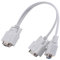 Wrtysully New 1 PC A 2 MONITORES Cable Divisor para Video VGA