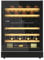 De'Longhi CA6DZ6G Vinoteca Enfriada Vino, Empotrable, Bajo Top, 134 Litros, 39 dB(A) 8 Estantes de madera, Control de Temperatura, Luz Interior, Puerta Reversible, Color Negro, Clase Energética F
