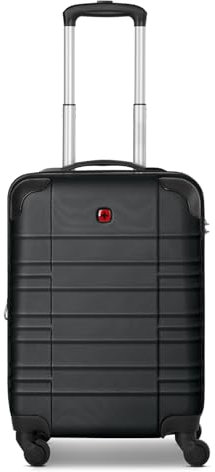 WENGER Kabinen-Koffer für Damen und Herren | Kleiner Cabin-Trolley 37 x 23 x 53 cm aus hochwertigem, stoßfestem ABS Material | Erweiterbar & Teleskopgriff| Amplar Evo Serie