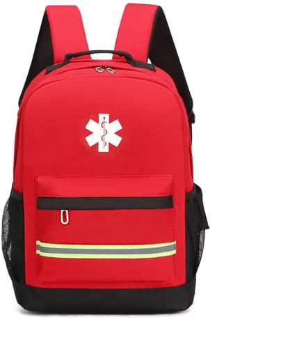 Lyirfan Erste-Hilfe-Rucksack,Erste Responder-Tasche Trauma-Rucksack leer,für Zuhause und Arbeit,EMT-Helfer (nur Tasche)