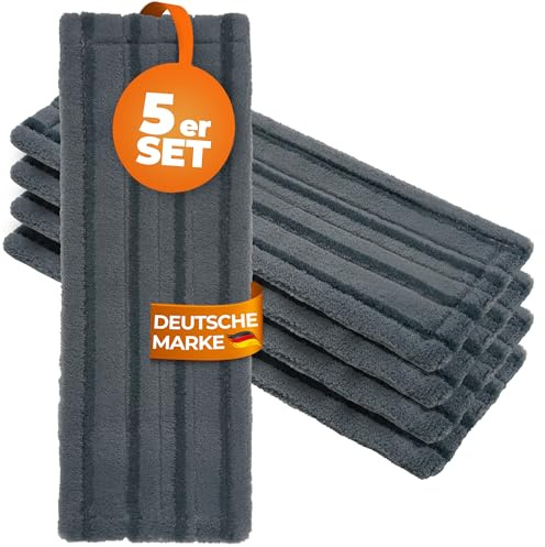 Wischmopp Bezug für Starke Verschmutzungen - Bodenwischer, Wischbezug von WOWtowelz – 40 cm Variante - 5er Set