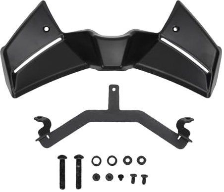Greensen Kit Spoiler Anteriore per Moto, Alettone Deflettore Aerodinamico con Attacco Rapido per MT-09 2024 2025 MT-09 SP (BLACK)