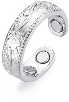 Novearring Fidget-Angst-Ring für Damen und Herren, Blumen-Daumenring, Angstabbau, Stressabbau, Frühlingskleid, Schmuck, Geschenk