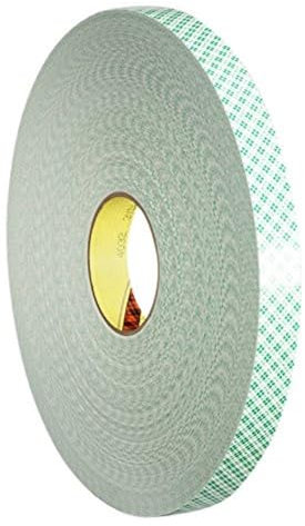 3M 4032 Doppelseitiges PU-Schaumstoff-Klebeband, 38 mm x 66 m, 0.8mm, Beige (6-er Pack)