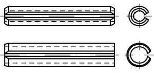 ISO 13337 Spannstifte Federstahl 6 x 10 S 400 Stk