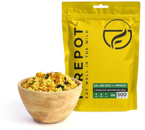 FIREPOT Dal and Rice with Spinach - Healthy VEGAN Dehydrated Expedition Food