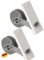 Rollwin 2x Rolladen Gurtwickler Unterputz 135mm Lochabstand - aus Deutschland - mit Gurtwickler Abdeckung Weiß - ohne Gurt - für 23mm Rolladengurt geeignet - Rollo Wickler mit Abdeckblende
