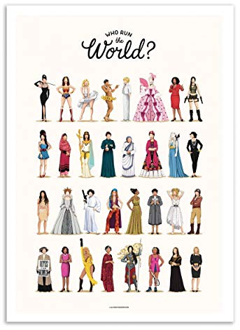 Wall Editions Art-Poster - Run The World - Nour Tohme
