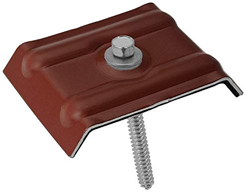 500 Stück Kalotten 35/207 farbig mit Fassadenbauschrauben für Wellplatten Lichtplatten Rotbraun RAL 8012
